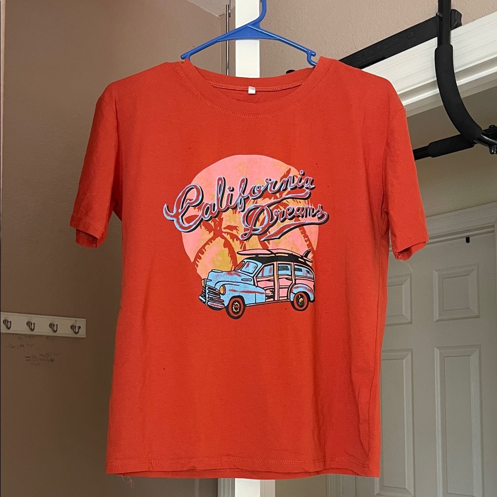 Orange California Dreams Graphic Tee